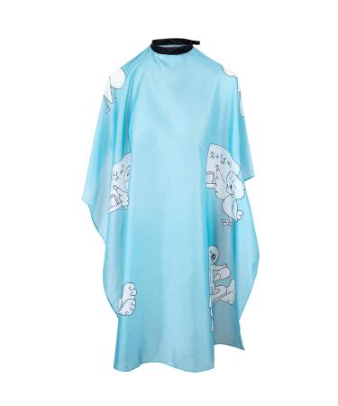 Ponik's children's hairdresser recipient hairdressing clan for hairdressing salon Professional salon apron for children child haircut-cloak children's hair apron beauty salon and home use blue2
