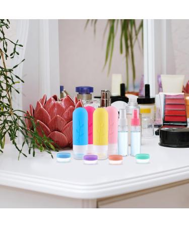Vexillic 16-Piece Silicone Travel Bottles Set - 90ml BPA-Free Bottles for Shampoo Cream & Shower Gel - Perfect for International Travel - Buy Online on SooperMarket.com