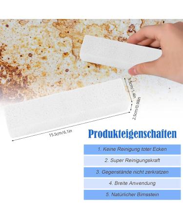 6-Piece Bimsstein Cleaner Brush Set - Premium Pumice Stone for Grill Oven & Kitchen Cleaning - Effective Block Cleaning Solution - Buy Online on SooperMarket.com