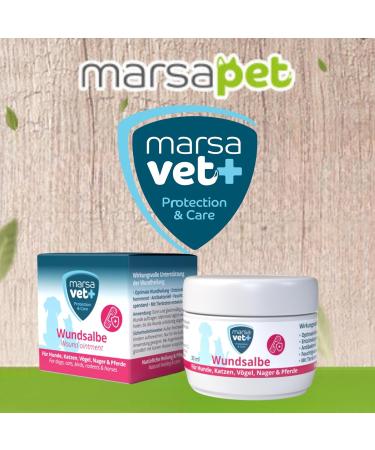 Marsavet+ 30ml Wound Ointment for Dogs Cats Birds & More | Zinc Propolis Hyaluron & D-Panthenol - Healing & Skin Infection Prevention - Buy Online on SooperMarket.com