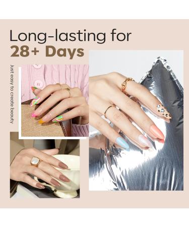 Modelones 216 Piece Full Cover Nail Tips Set - Soft Gel & Pre-Buff PMMA Resin - 12 Sizes Medium Almond - Perfect for DIY Nail Art - Buy Online on SooperMarket.com