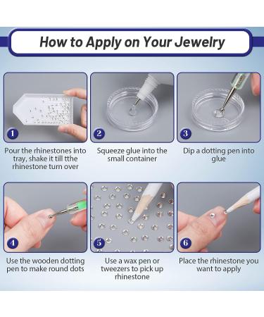B-7000 Crystal Rhinestone Jewelry Glue Clear 110ml - Craft Adhesive with Precision Tips for Nail Art & Phone Repair - Buy Online on SooperMarket.com