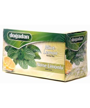 Dogadan Mint & Lemon Premium Herbal Tea Bags ( 1 Box / 20 teabags )