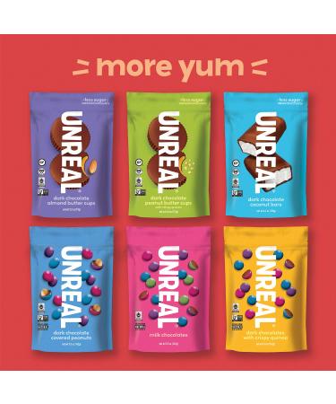 Unreal Dark Chocolate Peanut Butter Cups - 4.2 oz | Delicious & Guilt-Free Treat - Buy Online on SooperMarket.com