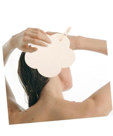 Beavorty Flower Shaped Cotton Loofah Sponge for Exfoliating Body - Light Yellow 13x13cm - Buy Online on SooperMarket.com