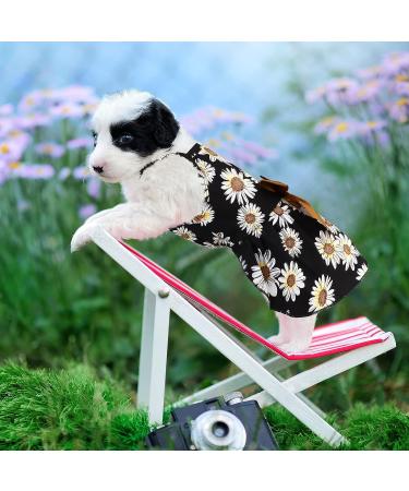 Pet Princess Dress Set - 6pc Dog Bowknot Floral Sundress with Lovely Bow for Small Pets - Medium Size Cute Puppy Summer Dress - Buy Online on SooperMarket.com