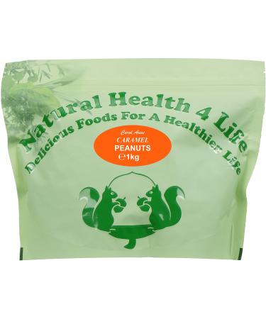 Natural Health 4 Life Carol Anne Confectionery Caramel Peanuts 1 kg in Resealable Pouch (1 Pouch) 1kg