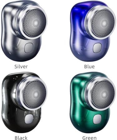 Portable Electric Razor for Men - USB Rechargeable Mini Shaver for Travel & Home - One Button Operation - Perfect Gift (Blue - Buy Online on SooperMarket.com