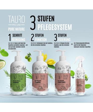 Tauro Proline Pure Nature Pet Conditioner for Dogs & Cats | Essential Oils for Natural Fur Growth & Grooming - Buy Online on SooperMarket.com