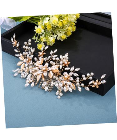 PLAFOPE Headgear Bridal Hair Accessories Bride Headdress Bride Wedding Headdress Wedding Pearl Hair Comb Bridal Headpieces for Wedding Bridal Hair Comb Wedding Headpiece for Bride - Buy Online on SooperMarket.com