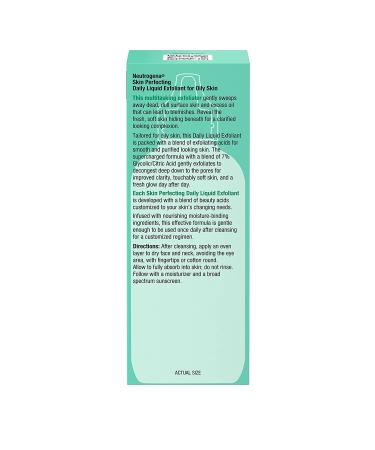 Neutrogena Skin Perfecting Daily Liquid Exfoliant for Oily Skin - Fragrance-Free 4 fl oz - Buy Online on SooperMarket.com
