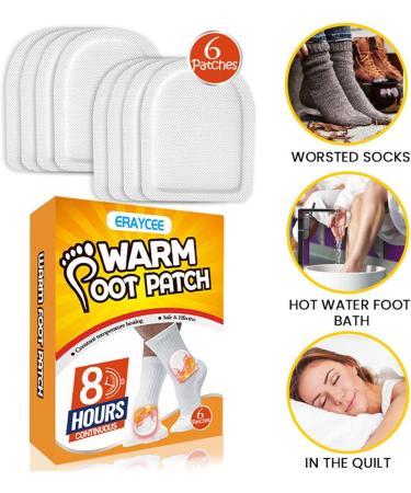 Hudhow's Self-Adhesive Heating Paving - 6 Safe Foot Warmers for Outdoor Activities Skiing & Hiking | Stay Warm This Winter! - Buy Online on SooperMarket.com