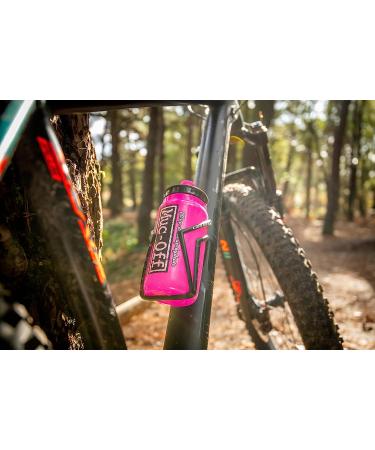 Muc-Off Elite Fly Pink Water Bottle 550ml - Lightweight BPA-Free Sports Bottle with Ergonomic Cap - 100% Recyclable Pink Bottle - Buy Online on SooperMarket.com