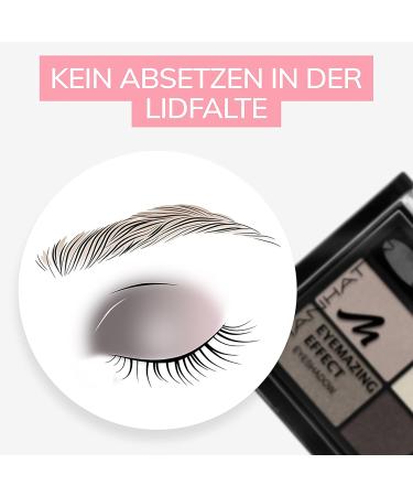 Manhattan Eyemazing Effect Eyeshadow Palette - 4 Shimmering Shades for Smokey Eyes - Rosy Wood 95C - International Shipping Available - Buy Online on SooperMarket.com