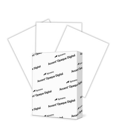 Accent Opaque White 80lb  8.5  x 11  Cardstock Paper  216gsm  250 Sheets 1 Ream  Premium Super Smooth Heavy Cardstock Printer Paper for Ink Heavy Invitations  Cards  Menus  Images and More  121947R 80lb - White 1 Ream | ...