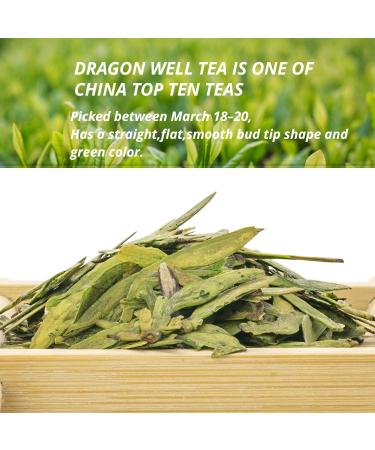 Oriarm Xihu Longjing Tea Mingqian Special Grade 100g - Chinese Dragon Well Long Jing Green Tea Loose Leaf Mingqian Longjing Special Grade 100g - Buy Online on SooperMarket.com
