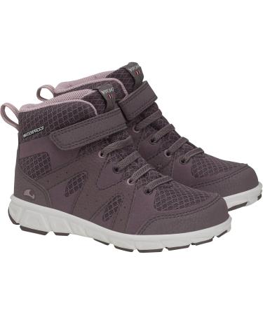 Viking Unisex Kids Tolga Mid WP Walking Shoe 29 EU - Plum Dusty Pink | International Shipping Available - Buy Online on SooperMarket.com