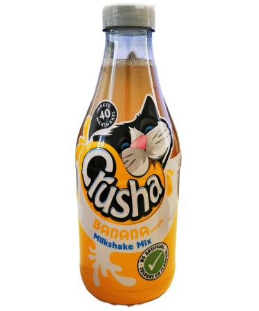 Crusha Milk Shake Syrup 1ltr (Banana 1) Banana 1.00 l (Pack of 1)