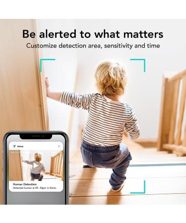 Netvue Indoor Camera - 1080P FHD Enhanced Security Camera with AI, Night Vision, 2-Way Audio - Ideal for Pet, Baby, Nanny - WiFi Home Camera with Cloud Storage - Black - Buy Online on SooperMarket.com