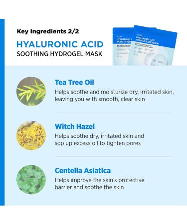 Buy SOOAE Hyaluronic Acid Soothing Hydrogel Mask - Vitamin C & Hydrating Facial Mask for Glowing Skin | International Shipping Available - Buy Online on SooperMarket.com