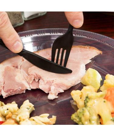50 Plastic Cutlery Packets - Disposable Utensil Sets with Napkin, Salt & Pepper | Black Plastic Silverware Kits Individually Wrapped - Bulk Pack - Buy Online on SooperMarket.com