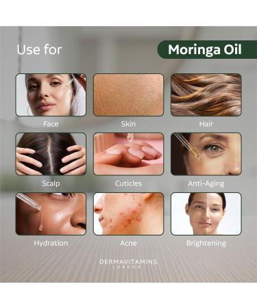 Dermavitamins 100% Pure Moringa Oil - 10ml | Natural Skincare Solution - Buy Online on SooperMarket.com