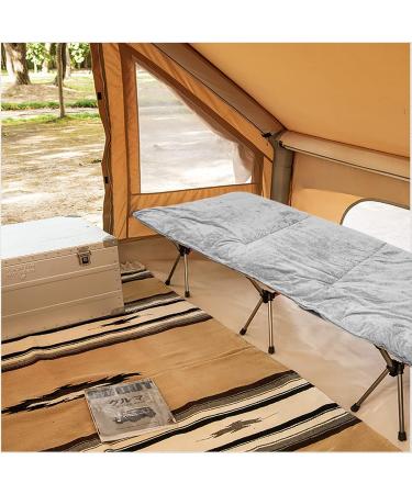 Gehannah Thick Camping Sleeping Pad - Soft Microfiber Cot Pads for Adults | Lightweight & Foldable | Ideal for Traveling, Hiking & Backpacking - Grey - Buy Online on SooperMarket.com