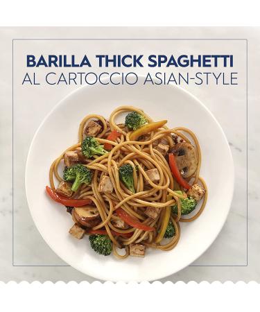 Barilla Thick Spaghetti Pasta 16 oz. Box (Pack of 20) - Non-GMO Durum Wheat Semolina Pasta - Italy's #1 Brand - Kosher Certified - Buy Online on SooperMarket.com
