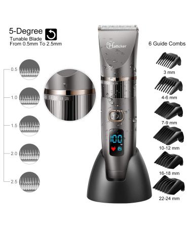 Hatteker Men's 3-in-1 Beard & Hair Trimmer Kit â€“ Cordless, Waterproof Grooming Tool - Buy Online on SooperMarket.com