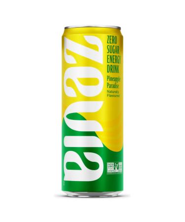 Zevia Pineapple Paradise Energy 12x355ml