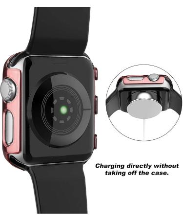 Secbolt 44mm Gold Apple Watch Band with Built-In Screen Protector | All-Around Protective Case for iWatch SE Series 6/5/4 - Buy Online on SooperMarket.com