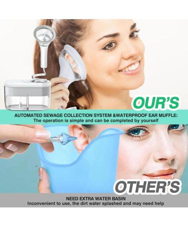 Rechargeable Ear Wax Cleaner - 4 Cleaning Modes - Automatic Irrigation Water - Adult Ear Cleaner Tool (White Kit) - Buy Online on SooperMarket.com