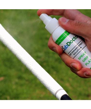 Club Doctor Golf Grip Cleaner Spray - Grip Enhancement Solution - 4 oz - Removes Dirt and Grime - Improve Feel and Swing Harder - Buy Online on SooperMarket.com