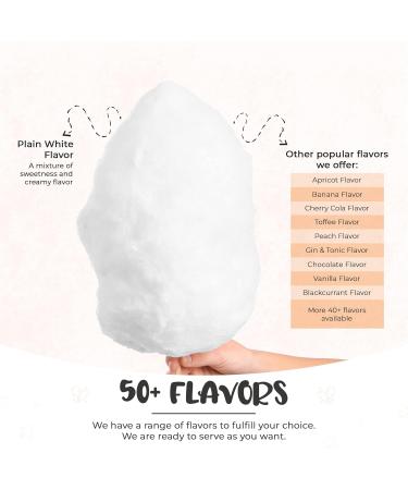Baking Beauty and Beyond Premium Floss Sugar for Cotton Candy - 400g Plain White Floss Sugar with Natural Ingredients for All Occasions - Buy Online on SooperMarket.com
