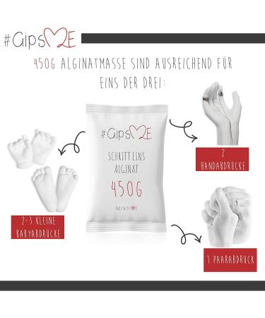 Buy GipsMe Alginate Impact Mass 450g - Quick-Drying Alginate Powder for 3D Body Impressions - Ideal for Babies & Adults - International Shipping Available - Buy Online on SooperMarket.com