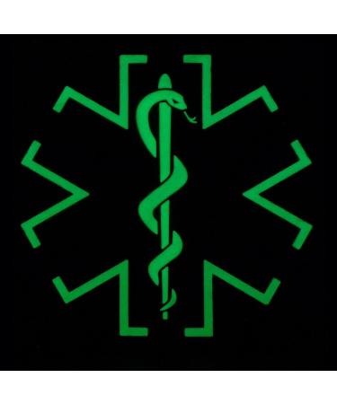 Glow-in-the-Dark EMS EMT Medic Paramedic Morale Patch | Tactical PVC 3D Fastener - Buy Online on SooperMarket.com
