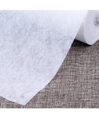 Non-Woven fusible Interfacing Lightweight Single-Side Iron On White 39.37x10.93 Yard 39.37x10.93 Yards