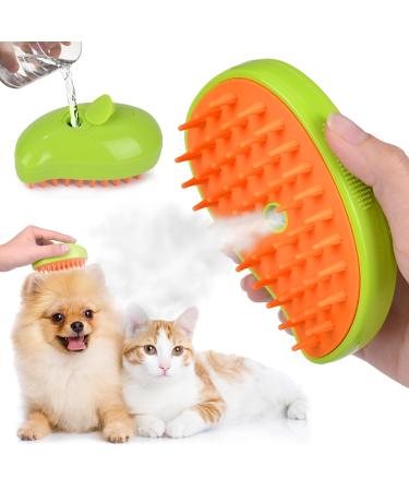 Steamy Cat Brush 3 in1 Cat Steam Brush Cat Grooming Brush Self Cleaning Steam Cat Brush for Massage Steam Pet Brush for Removing Tangled and Loosse Hair
