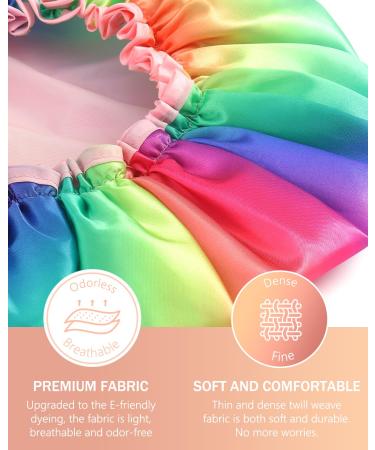 Buy Mikimini XL Shower Hood for Women | Waterproof Double-Lined 2-Pack | Soft & Fashionable Rainbow Design for Long Hair - Buy Online on SooperMarket.com