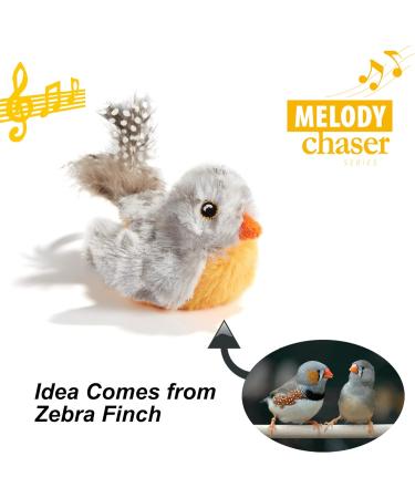 Vealind Interactive Cat Toy 2 Pack - Electronic Bird & Mouse with Sound | Ideal for Cats | Best Quality Pet Toys - Buy Online on SooperMarket.com