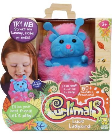 Curlimals Lucie Ladybird Interactive Soft Toy | 50+ Sounds & Reactions | Touch Responsive | Ages 3 - Buy Online on SooperMarket.com