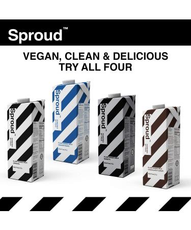 Sproud Plant Based Pea Milk 33.8 Fl Oz - Pack of 6 | Unsweetened, Powered by Pea Protein | Vegan, Non-Dairy, Non-GMO Milk Alternative - Buy Online on SooperMarket.com