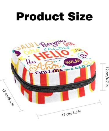 Multi-colored Sanitary Napkin Storage Bag | Menstrual Cup Pouch for Women and Girls | Portable Period Holder | Nursing Pad and Tampon Organizer - Buy Online on SooperMarket.com
