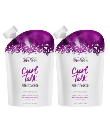 Not Your Mother's Curl Talk Deep Conditioning Curl Masque (2-Pack) - 8.5 oz - Hair Mask for Curly Hair - Moisturize, Condition, Nourish, and Hydrate Natural Curls
