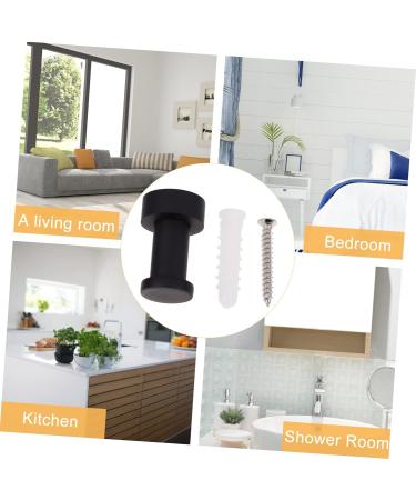 ABOOFAN 4 Pcs Bathroom Towel Hook Heavy Duty Clothes Rack Purses Black Towel Hook Towel Hooks Towel Rack 3X1.8X1.8CMx2pcs Blackx2pcs - Buy Online on SooperMarket.com
