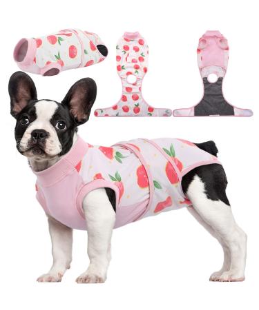 Kuoser Dogebody after op dog body after castration male bitch dog body after op bitch breathable body for dogs after op leakage protection dog anti-wound licking op body dog pink m (1 Pack) pink orang