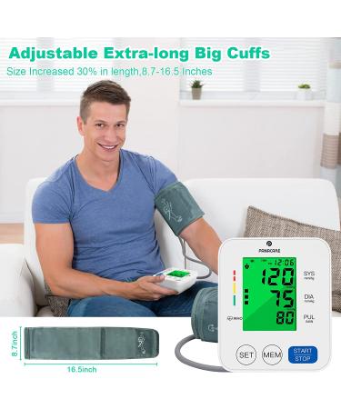 PANACARE Automatic Upper Arm Blood Pressure Monitor - Accurate Digital BP Cuff Kit with Audio Reading and Heart Rate Indicator - Buy Online on SooperMarket.com