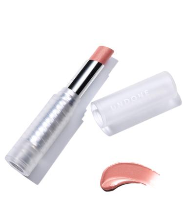 UNDONE BEAUTY Light on Lip Reflecting  Amplifying Lipstick with Sheer  Buildable  Hydrating Color and Aloe  Coconut & Volume Enhancing Pigment - Vegan and Paraben & Cruelty Free - Sunrise Pink
