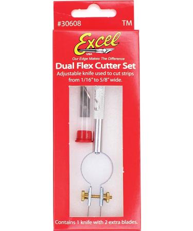 Excel Blades 30608 Dual Strip Cutter - Adjustable Width Twin Blade Knife for Paper, Clay & More - Buy Online on SooperMarket.com