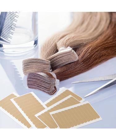 120 Double Sided Hair Extension Tape Tabs + Rat Tail Comb - Strong Adhesive Replacement Tapes - Stainless Steel Pintail Comb Included - Buy Online on SooperMarket.com